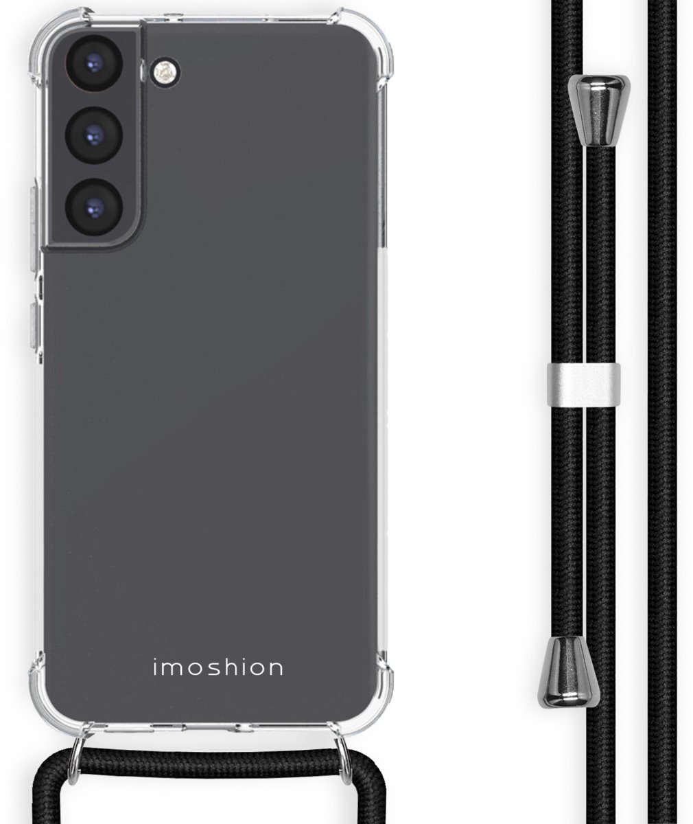 imoshion Hoesje - Geschikt voor Samsung Galaxy S22 Plus - Backcover met koord - Zwart