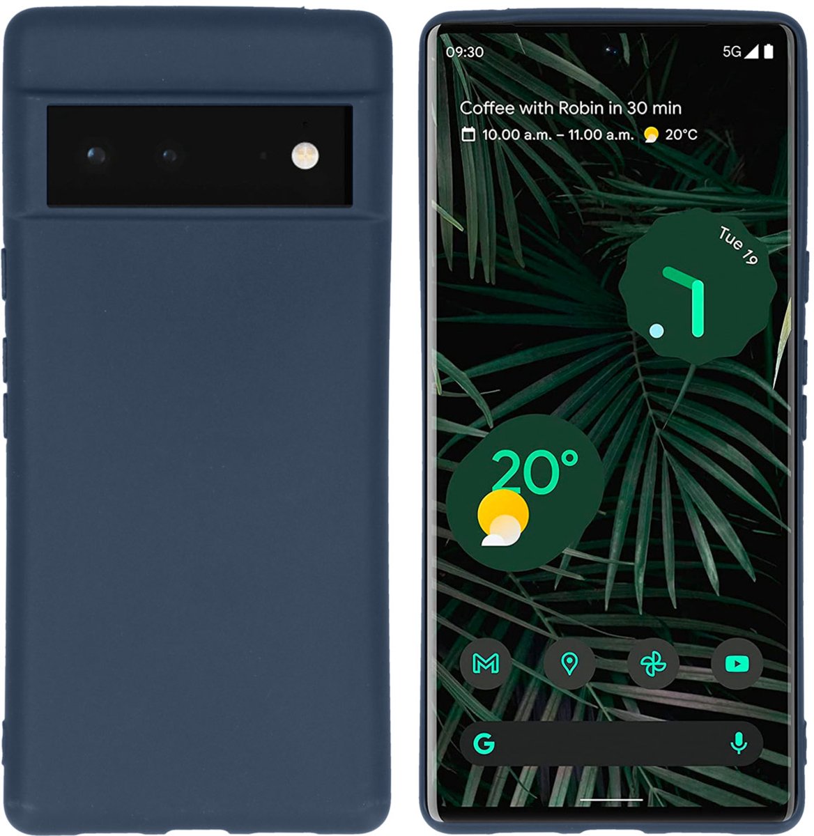 imoshion Hoesje - Geschikt voor Google Pixel 6 Pro - Color Backcover - Donkerblauw