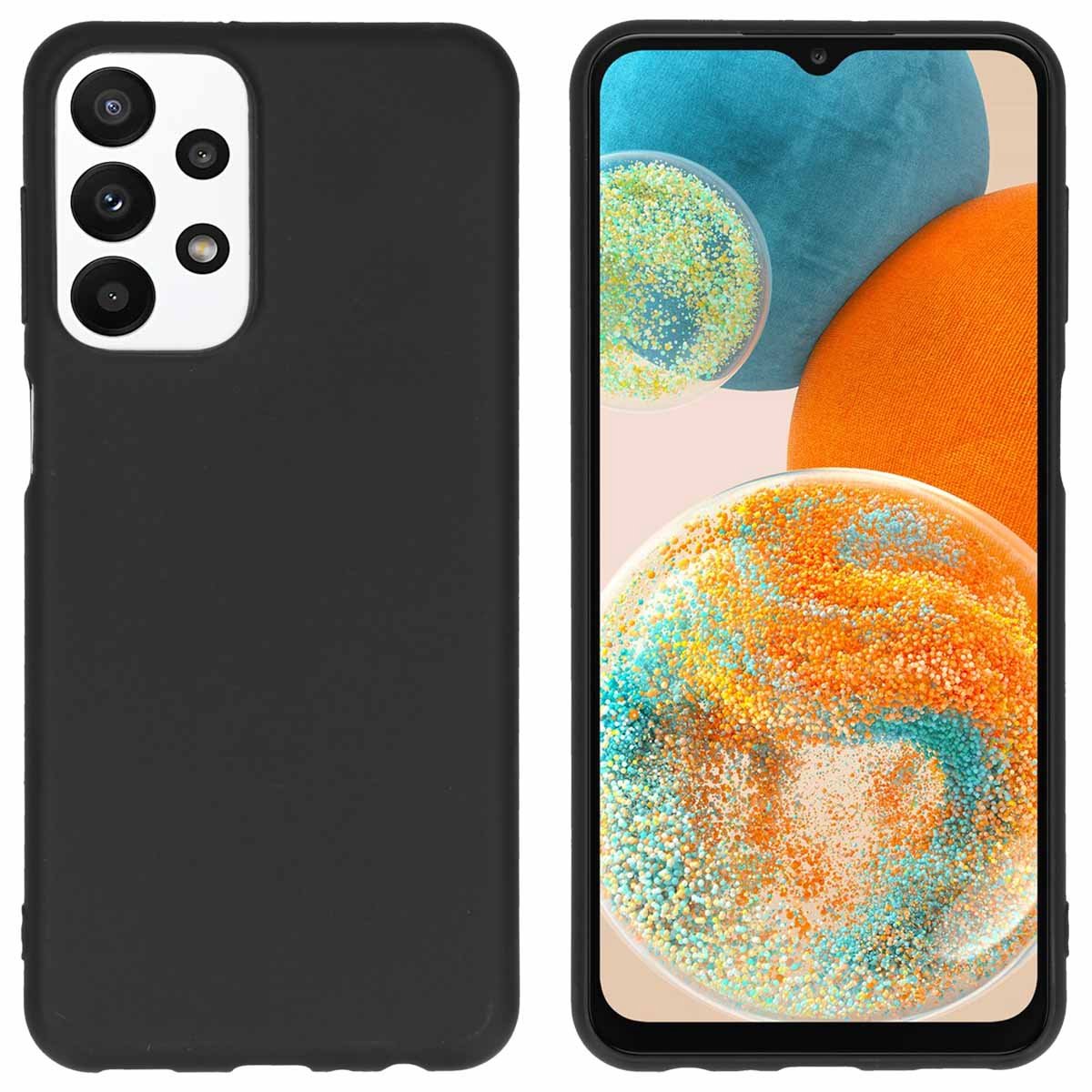 imoshion Hoesje - Geschikt voor Samsung Galaxy A23 (5G) - Color Backcover - Zwart
