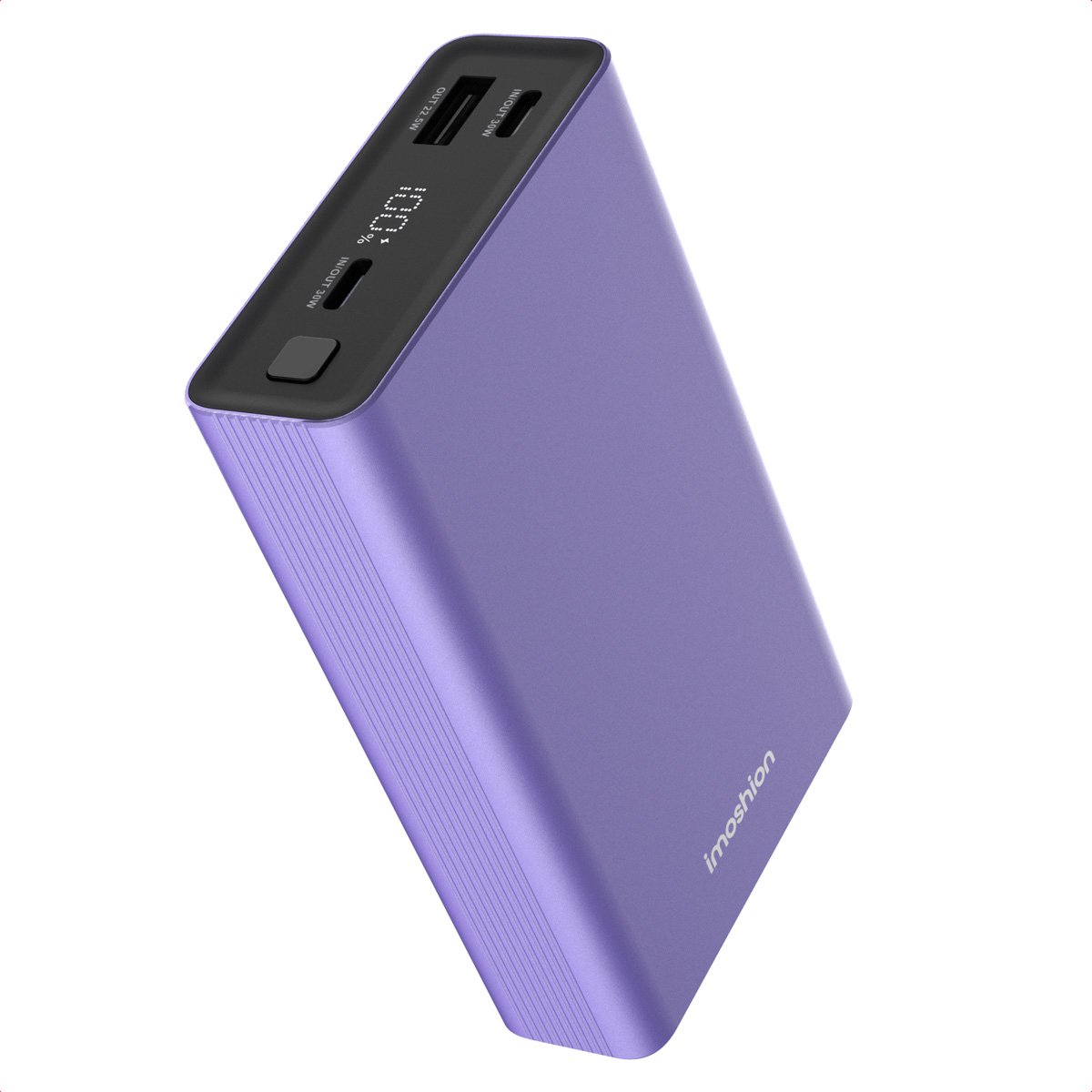 Imoshion Powerbank 20000 mAh 30W Paars met LED-indicator - imoshion - €21,24