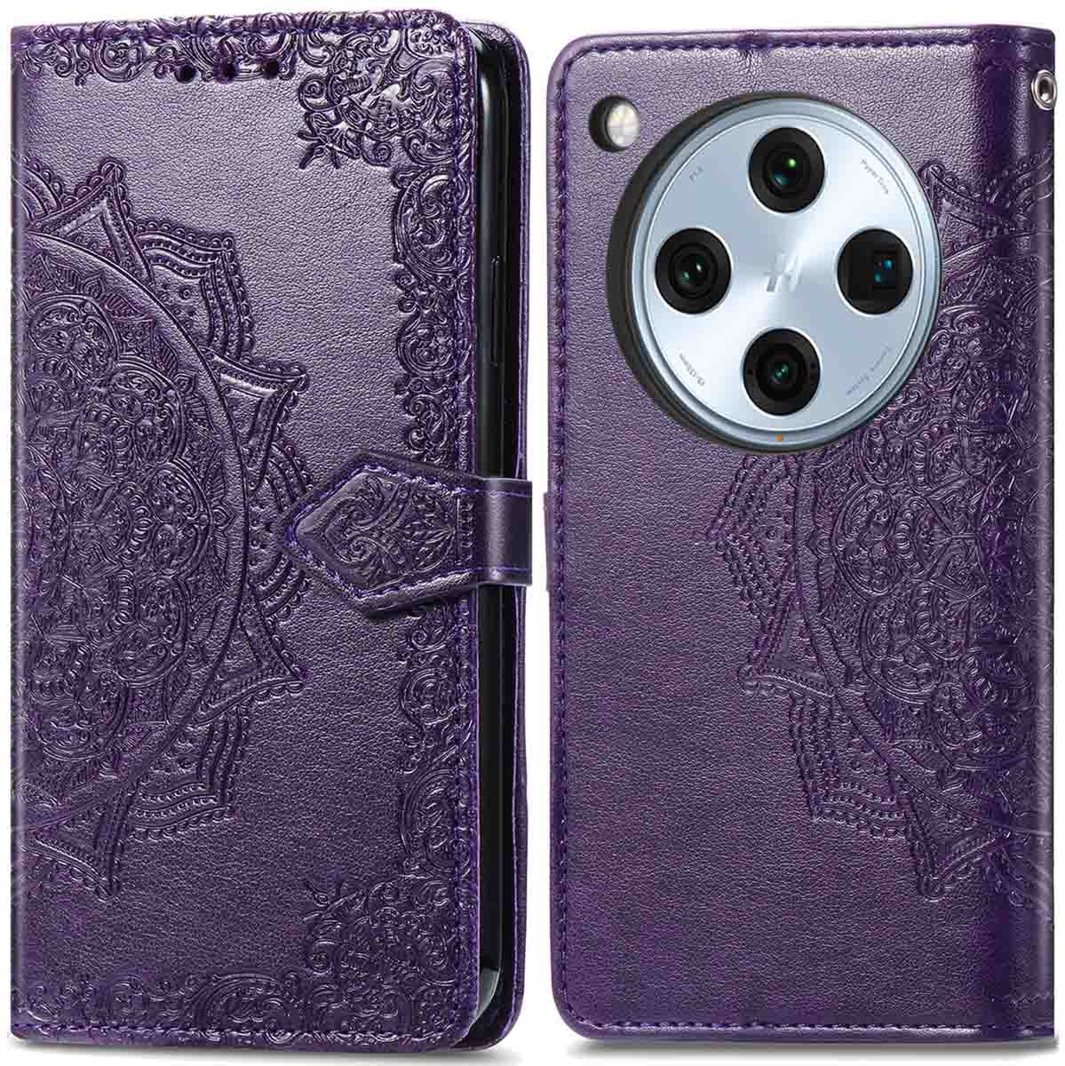 imoshion Hoesje - Geschikt voor Oppo Find X8 Pro - Mandala Bookcase - Paars