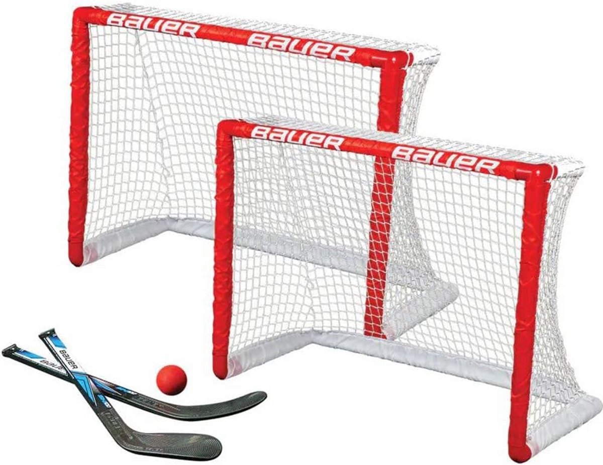 Netten Set voor Straathockey 2 Stuks 77.5 cm Rood