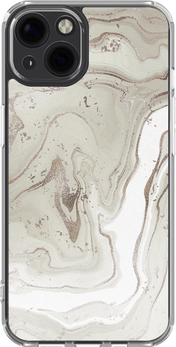 imoshion Hoesje - Geschikt voor Apple iPhone 13 - Design hoesje - Sandy Marble