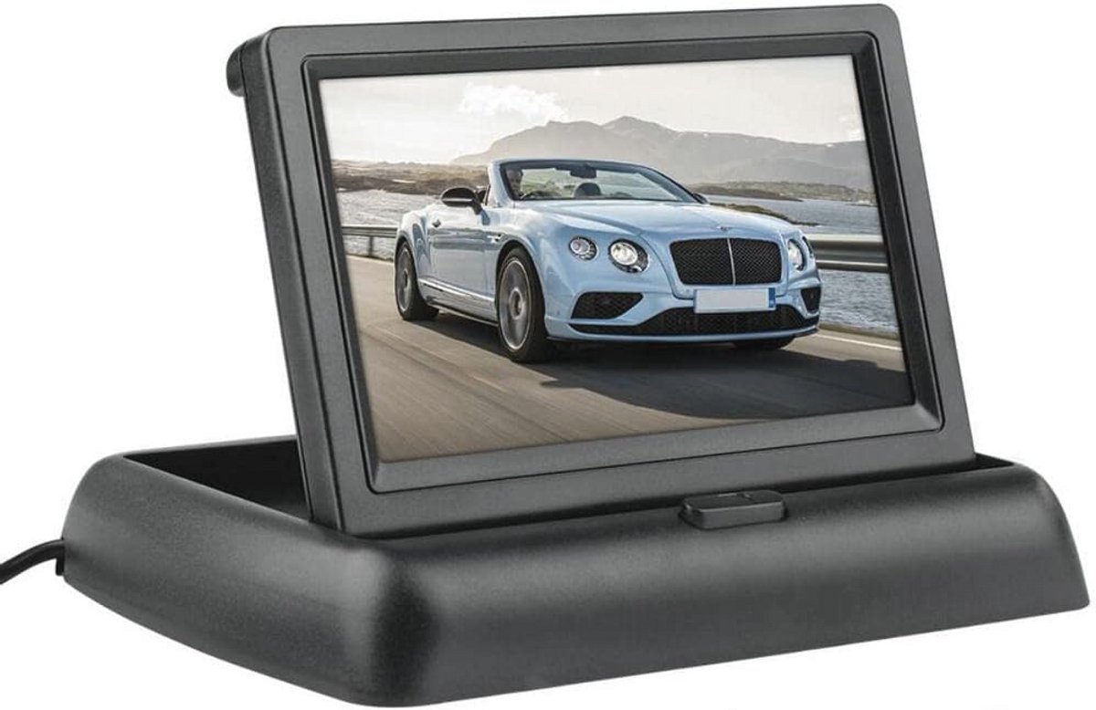 Opvouwbare digitale achteruitrijmonitor met 4,3 inch TFT-LCD-scherm