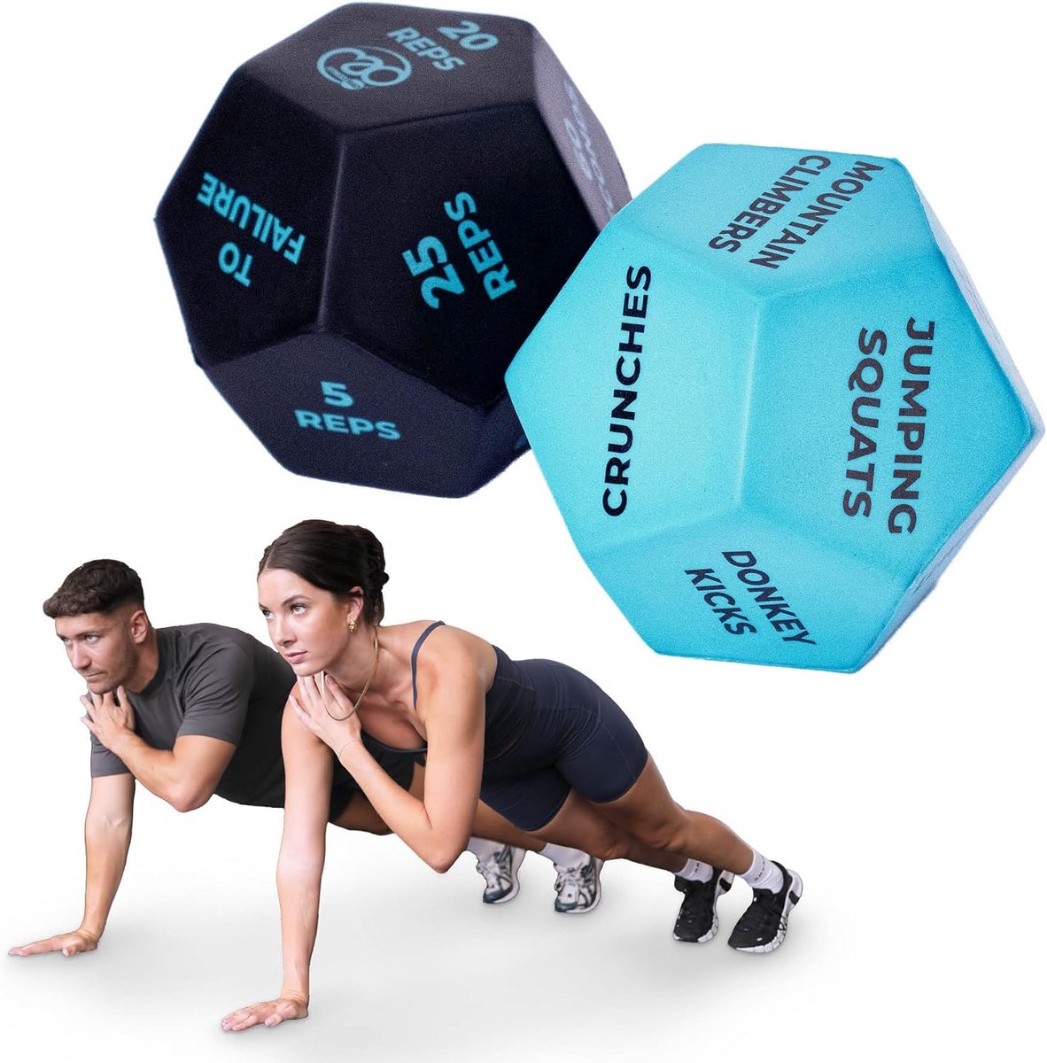 12-Zijdige Oefenkubus voor Full Body Workout, Cardio en HIIT Training
