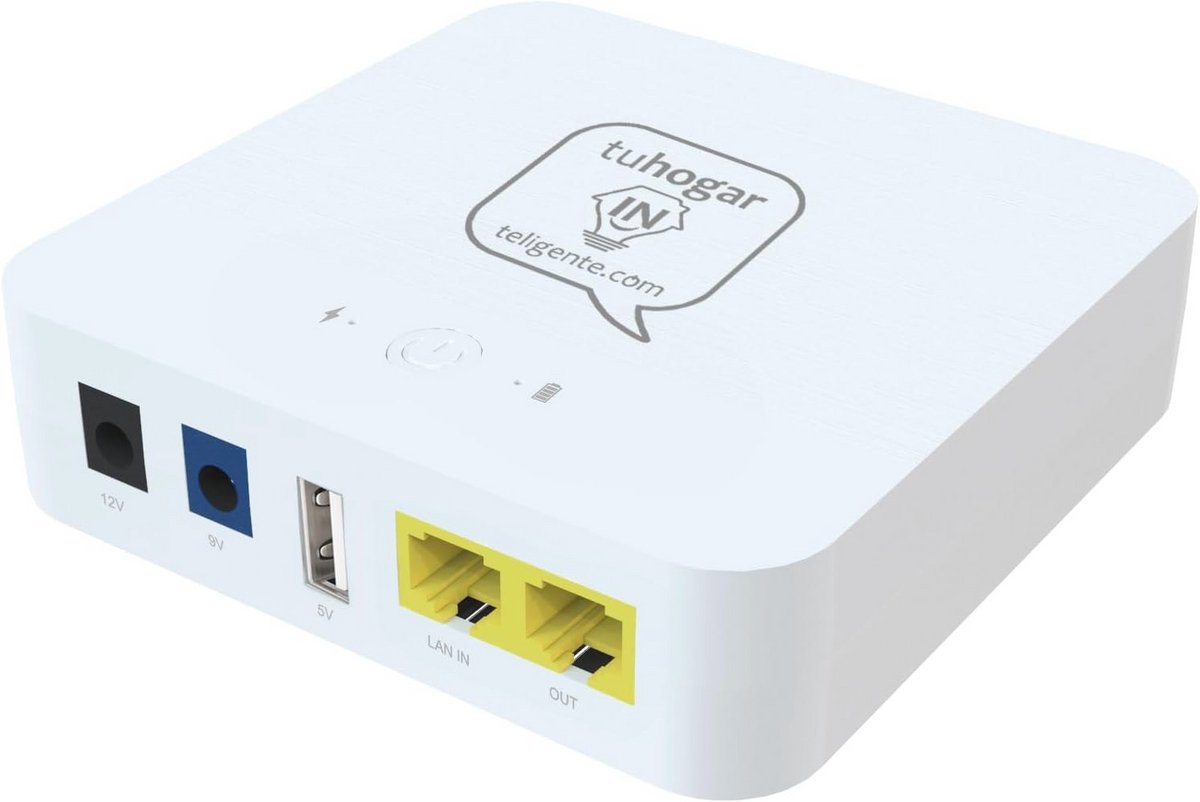 Mini UPS AC-DC met hoge capaciteit voor routers, camera's en alarmen