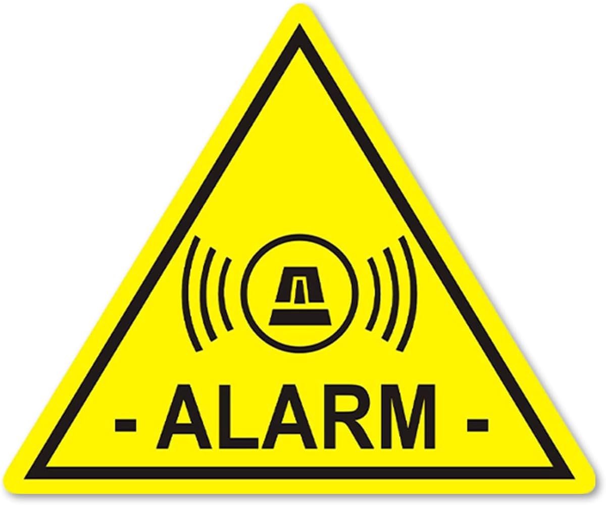 Alarmstickers voor Beveiliging - 5 Stuks 5x4 cm | Let Op - Waarschuwing voor Alarminstallatie