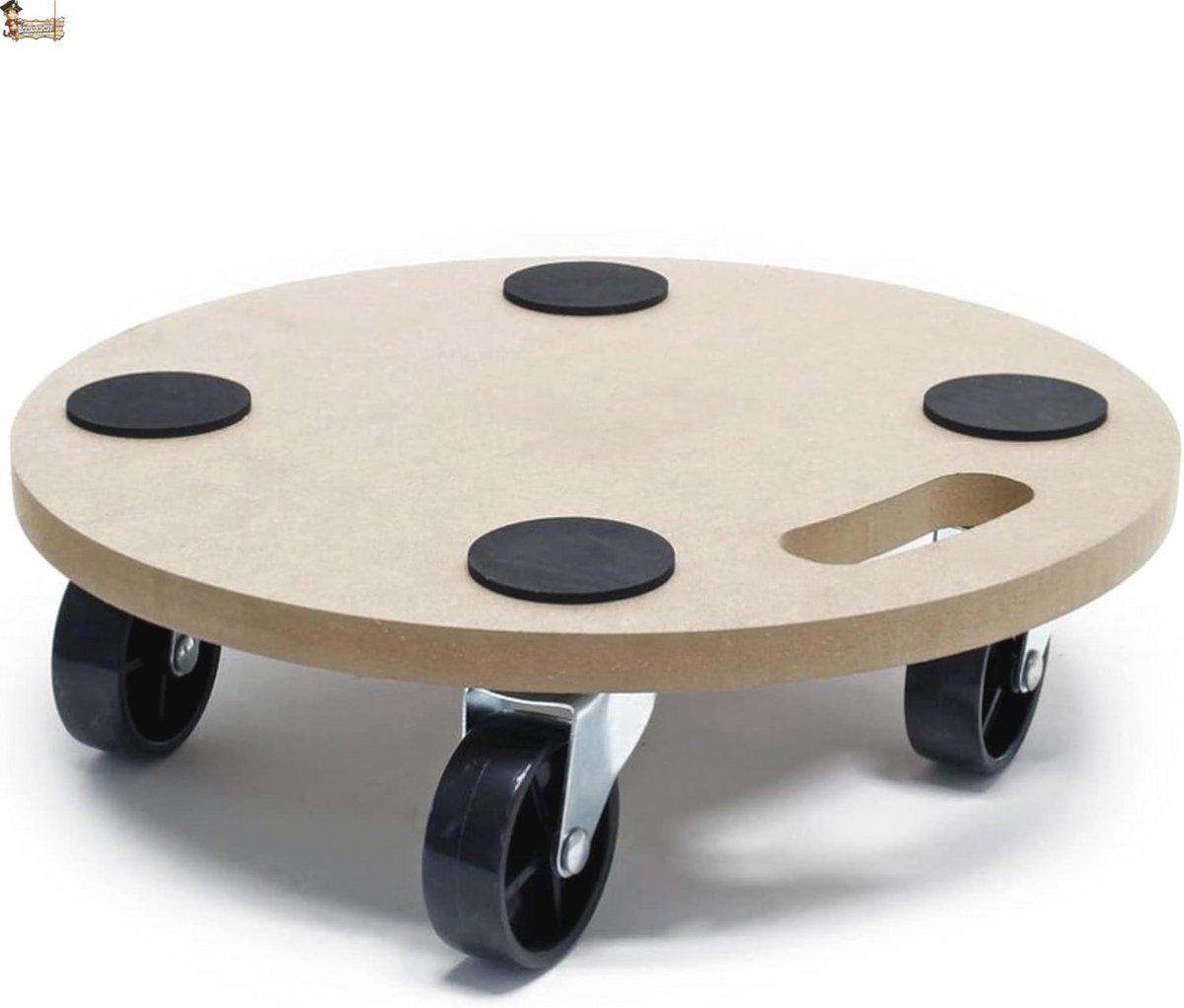 Rond Oprolbaar Laadplatform met 360° Draaibare Wielen – Ideaal voor Verhuizing en Transport