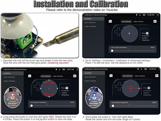 TMR Joystick Moduul Vervanging voor Steam Deck OLED Reparatieset met Hall Effect en MCU Kalibratie — afbeelding 4