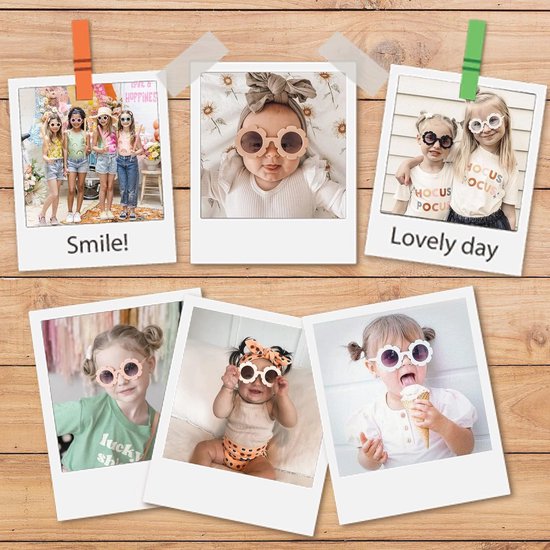 DRESHOW Kids Sunglasses Round Flower Glasses for Girls Boys Outdoor Beach Holiday Cute Eyeglasses Party Accessories van Merkloos — afbeelding 3