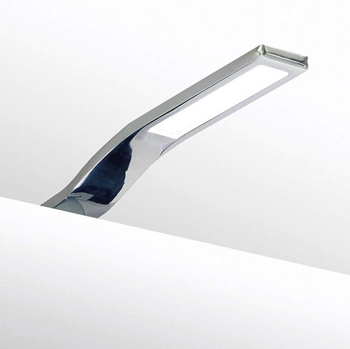 Led-opbouwlamp voor meubels en verlichting, set van 4 met neutraal wit licht, verchroomde afwerking