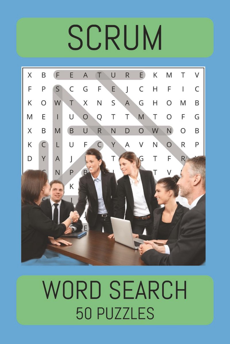 Scrum Woordzoekpuzzels: 50 Puzzels met Agile en Scrum Termen