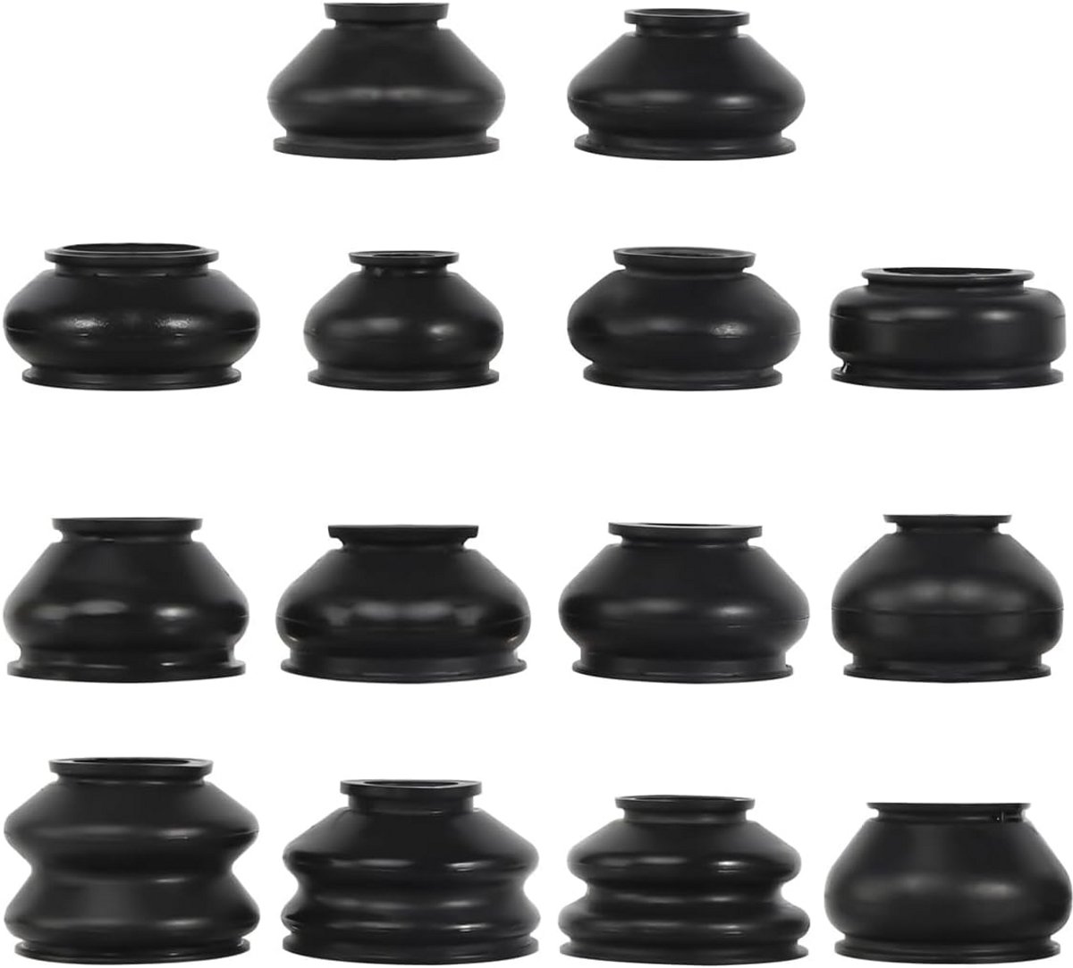 14 Stuks Universele Kogelgewricht Rubber Covers - Set van Stofkappen voor Auto