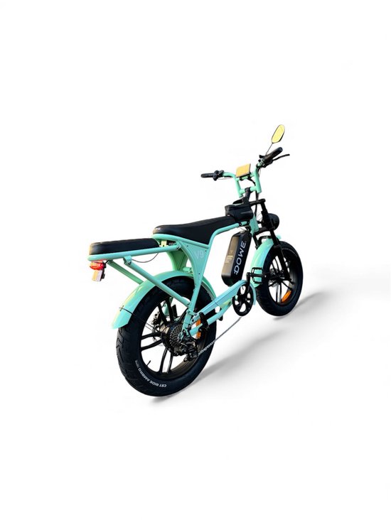 Dowe V9 Elektrische Fatbike Mint Groen - 250W - 25 Km/h - NFC - 17,5Ah Accu - Zonder gashendel - 100% legaal - Mint groene fatbike 2026 - Rijklaar - Range 60-100km van Merkloos — afbeelding 4