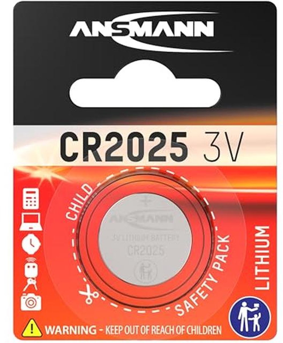 Lithiumbatterij CR 2025 - 1 Stuk Nikkel