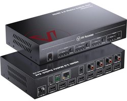 Switch de répartition Matrix HDMI 4x4 4K 60 Hz avec extraction Audio et interface de contrôle Web