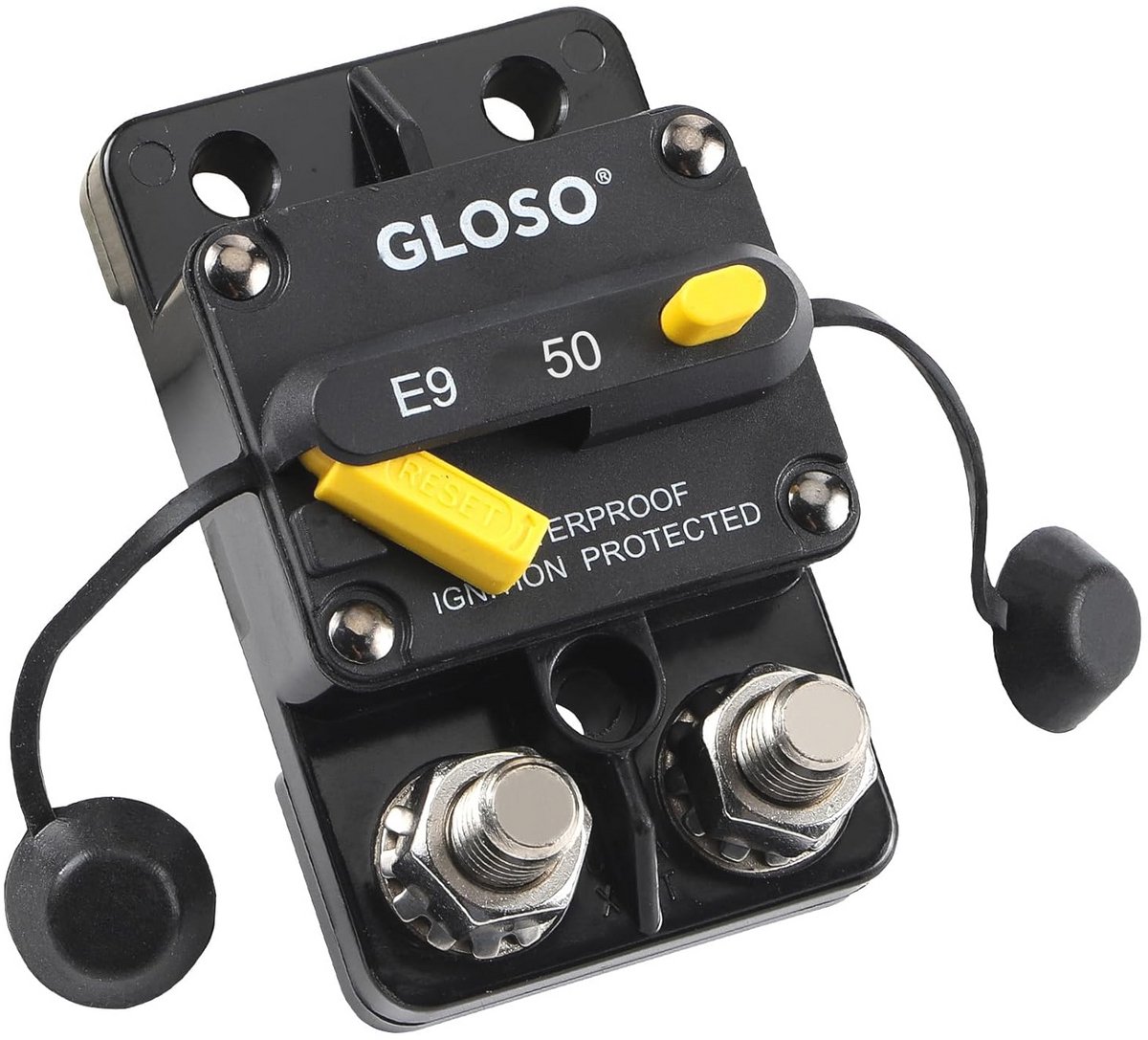 Handmatige Reset Stroomonderbreker voor Auto, Boot en Vrachtwagen - 50 Ampère Waterdicht