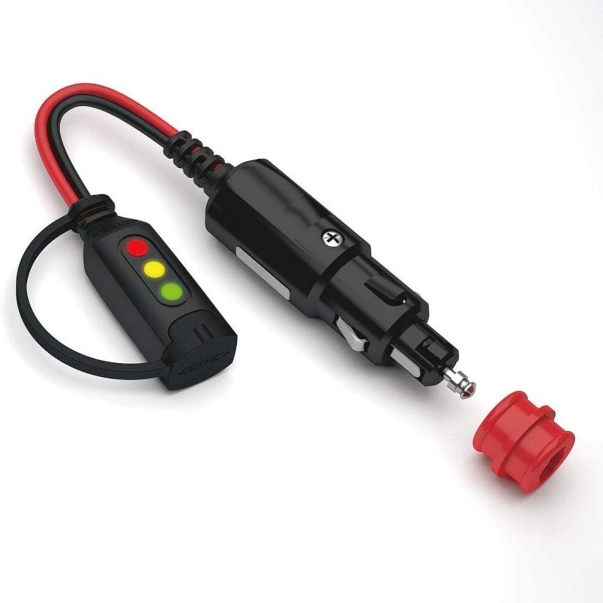 Batterijverzorging Indicator Plug 12V - Accustatus Weergave Met 3 LED Lampen