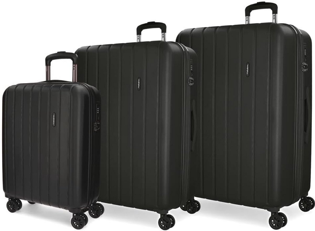 Set van 3 Koffers in Wit en Grijs - Ideaal voor Verre Reizen
