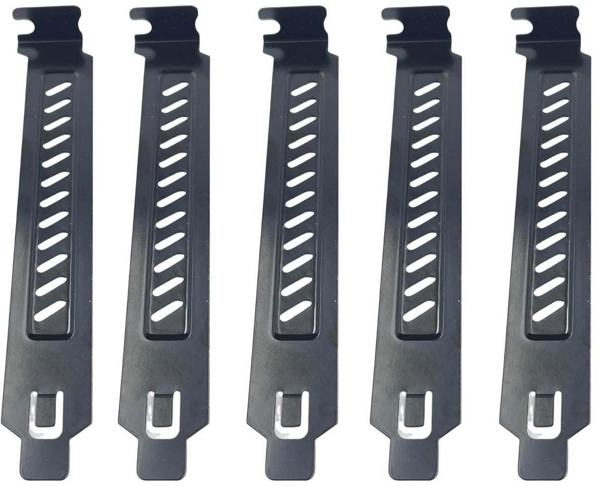 10 Stuks Zwarte PCI Sleufafdekking - Hardstaal Stoffilter Slots