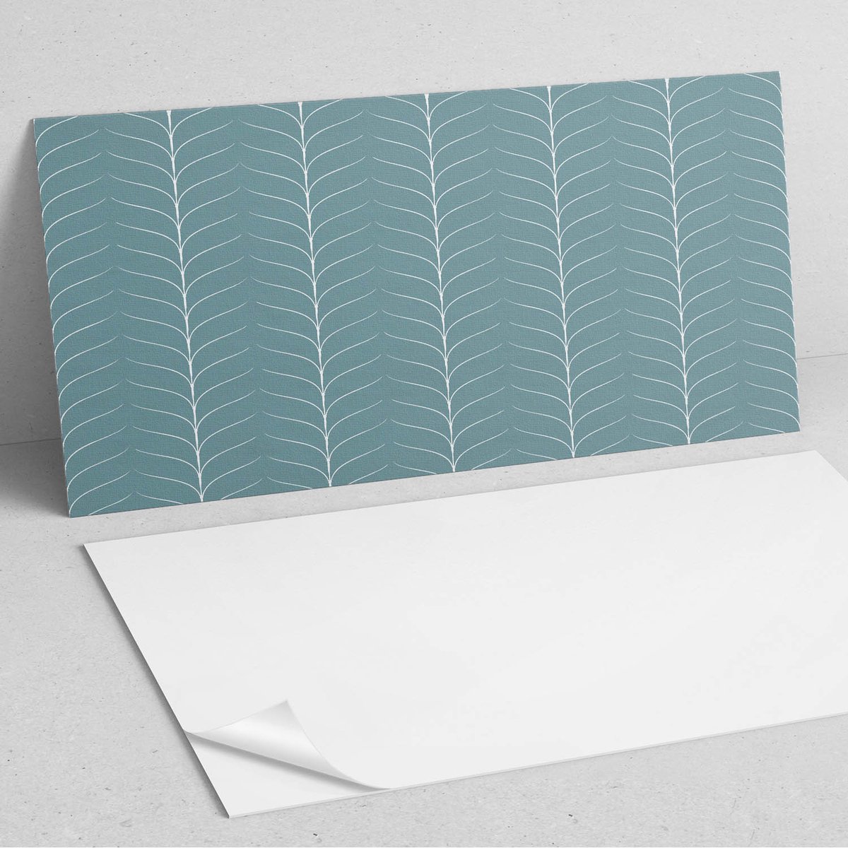 Coloray Wandpanelen Zelfklevend - Bladpatroon in rijen PVC Wandpanelen - 120 cm x 60 cm - 