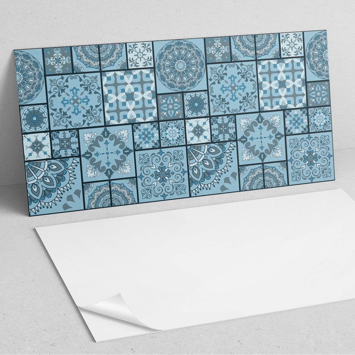 Coloray Wandpanelen Zelfklevend - Patronen in geometrische mozaïeken PVC Wandpaneel - 100 