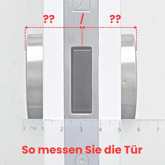 Bwintech 1 stuks 30/40 mm Euro messing cilinder, 70 mm sleutel/sleutelcilinderslot met 5 horizontale messing sleutels, heeft anti-picking, anti-boren, anti-stoten, satijnnikkel afwerking