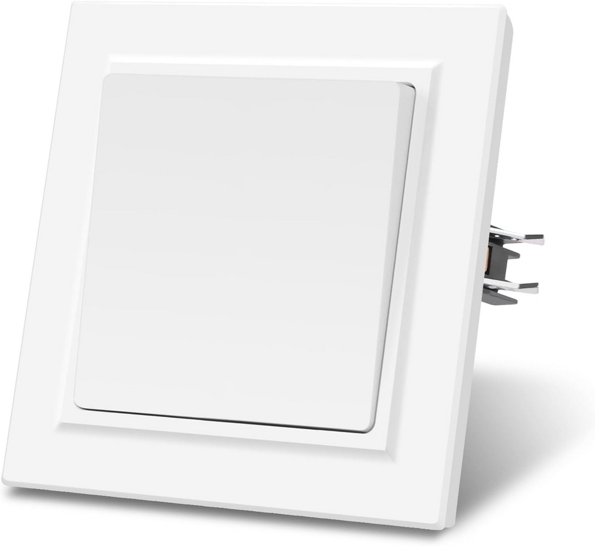 Inbouw Lichtschakelaar Zwart PC-Frame Wisselschakelaar 1-voudig Moderne Wandmontage