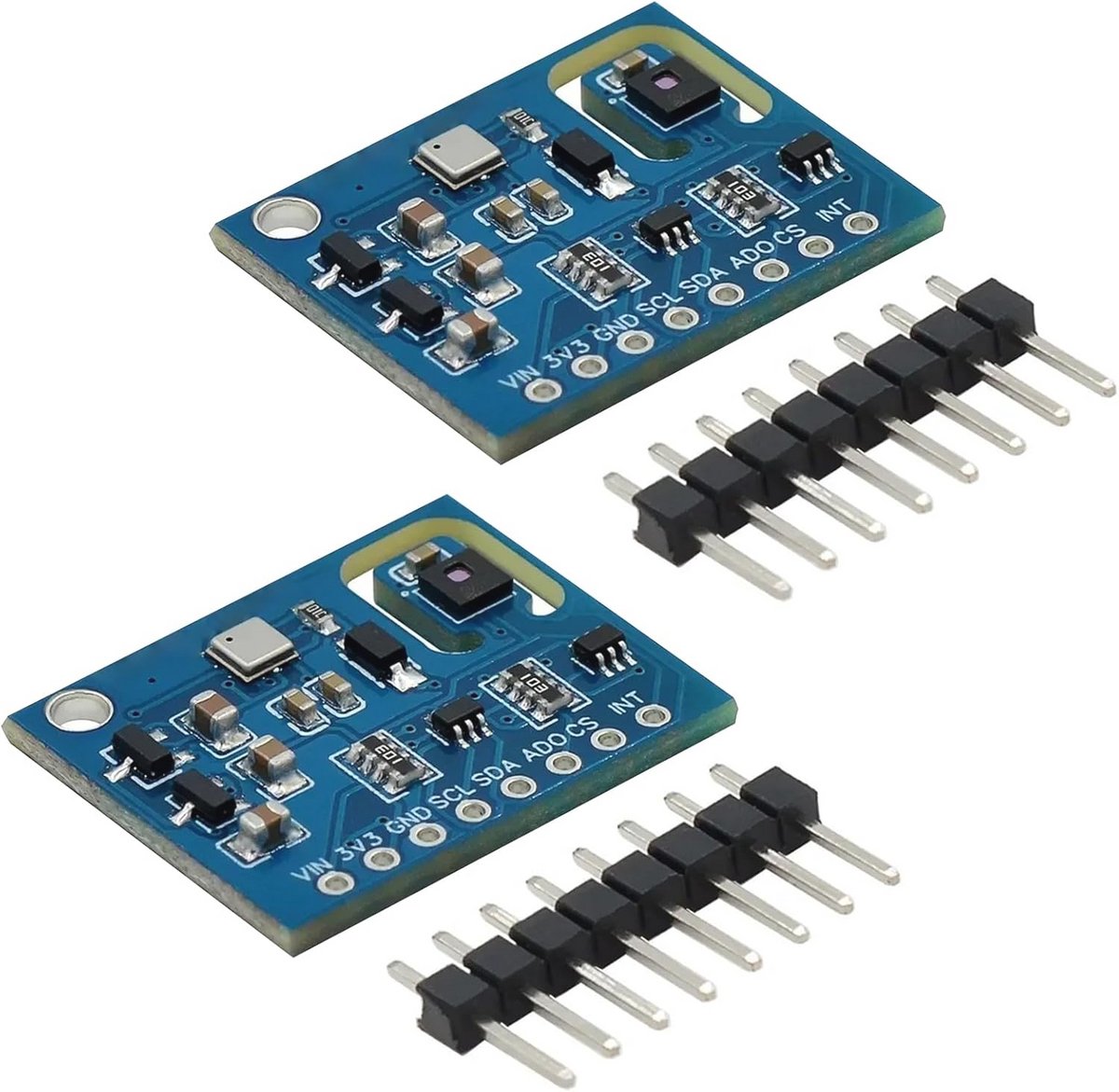 2 Stuks Luchtkwaliteit Temperatuur en Luchtvochtigheid Sensor Module - CO2 eCO2 TVOC Sensor voor Huis en Luchtreiniging
