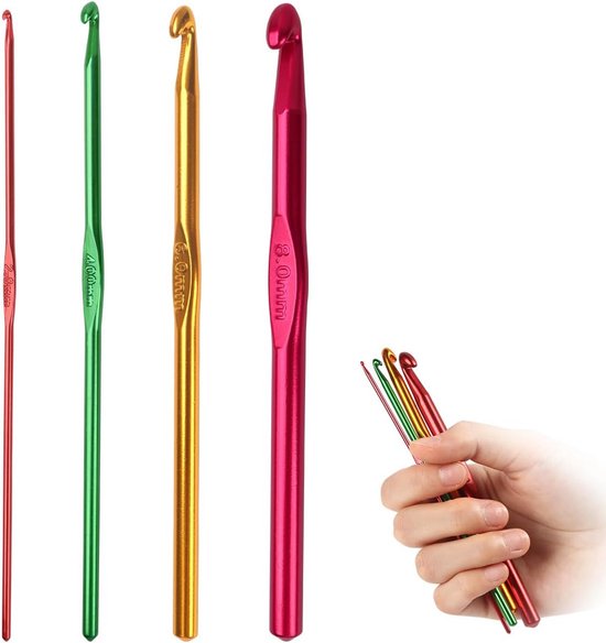 Breien Looms met haak Naald Kit, 4 Maten Plastic Ronde Brei Looms, Wol Garen Breien Machine Hoed Craft Sock Sock Maker Kleurrijk