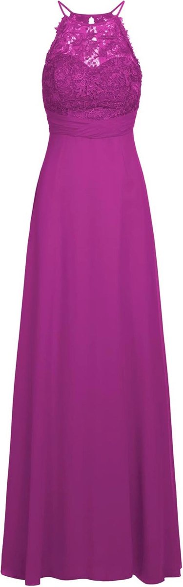 Elegante Avondjurk voor Dames met Kanten Bovenstuk en Drapering