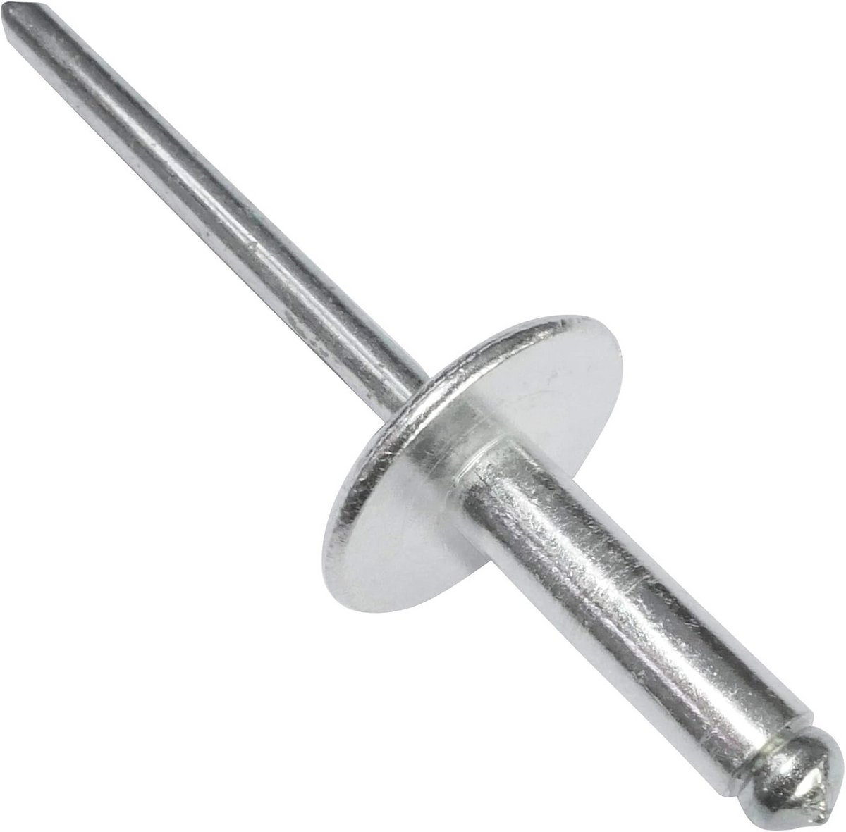 Set van 100 Blindklinknagels Ø4.8x16mm met Brede Kop - DIN 7337 C - Aluminium/Staald