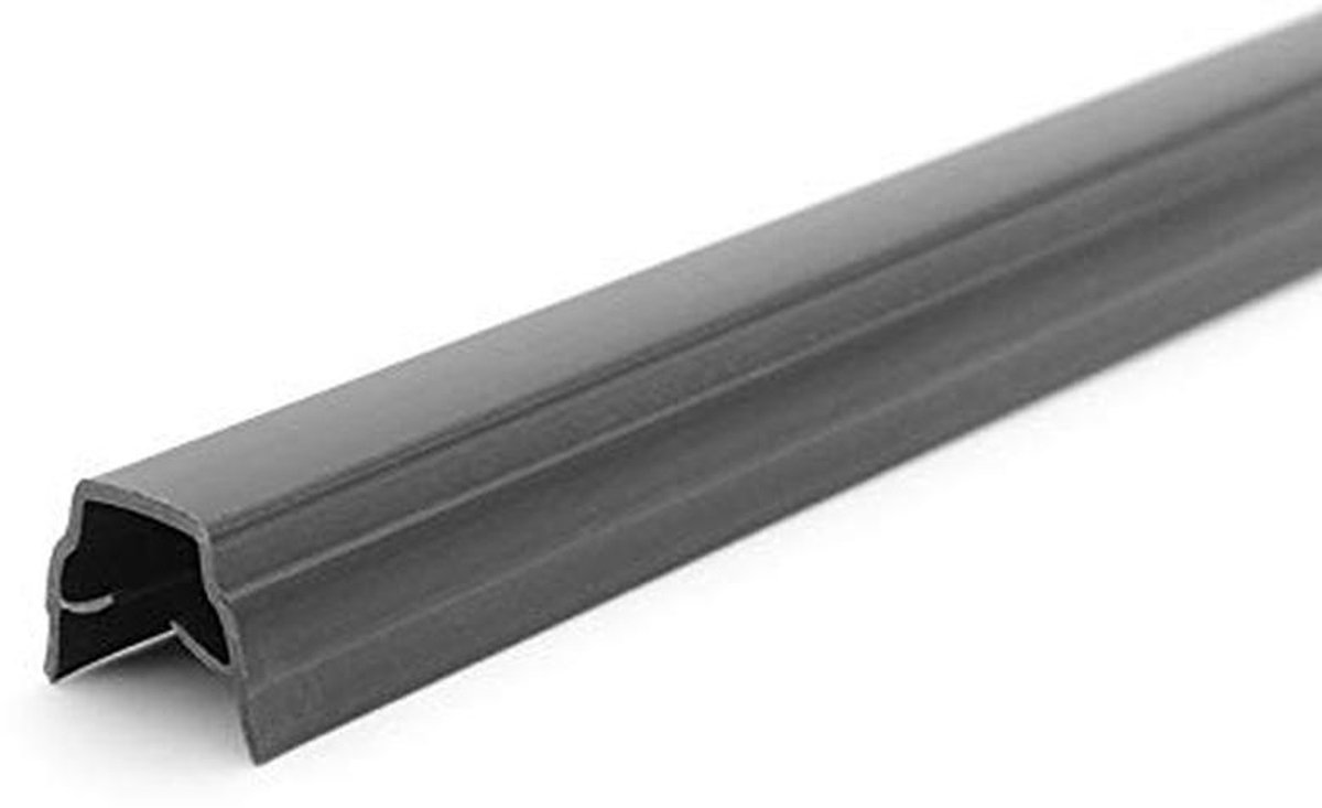 Zwart Afdek- en Insteekprofiel I-type 8mm - 2m Lengte (10 Stuks)