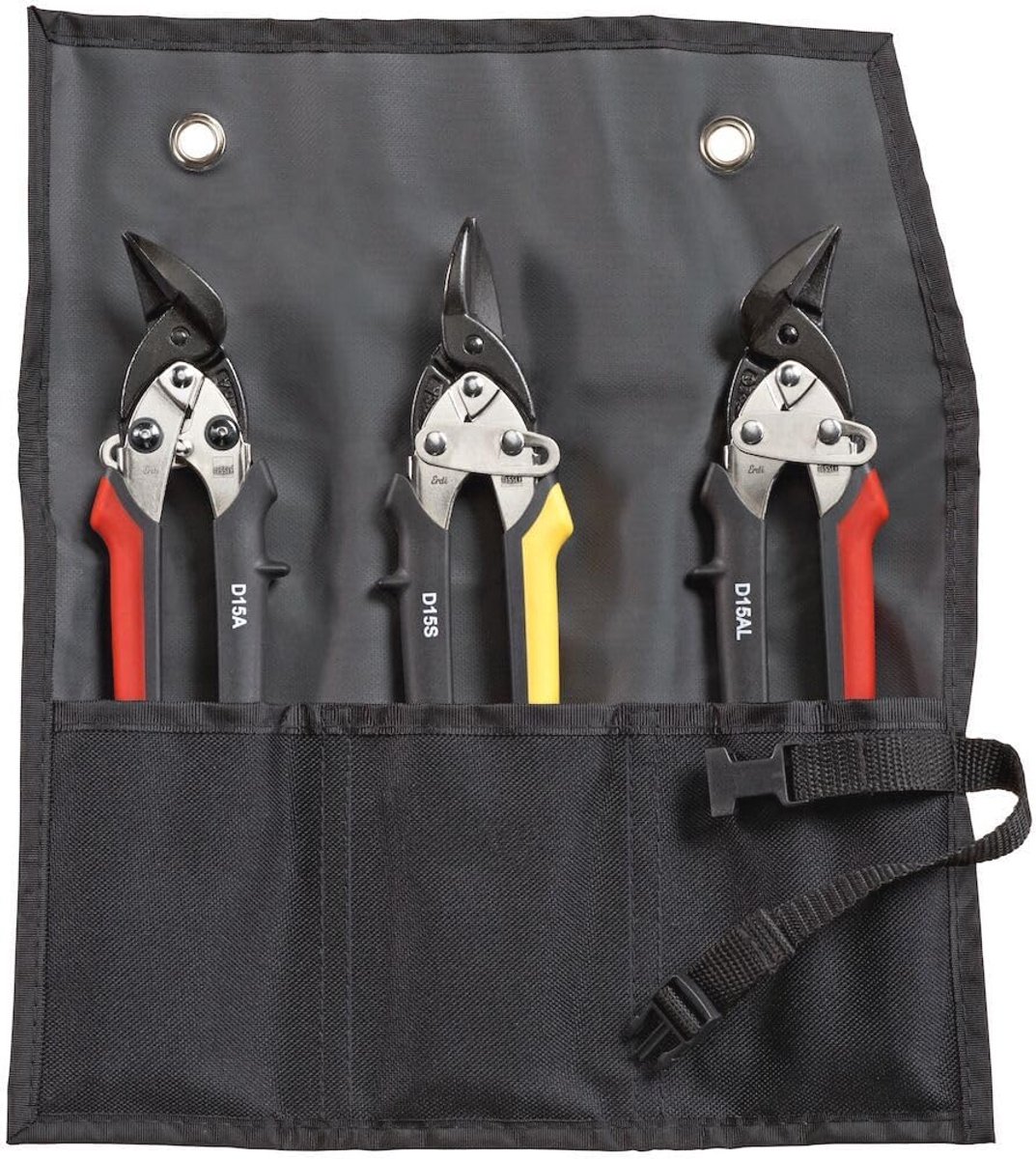 Ergonomische schaarset met vergrendelingsmechanisme en dubbele hefboomvertaling