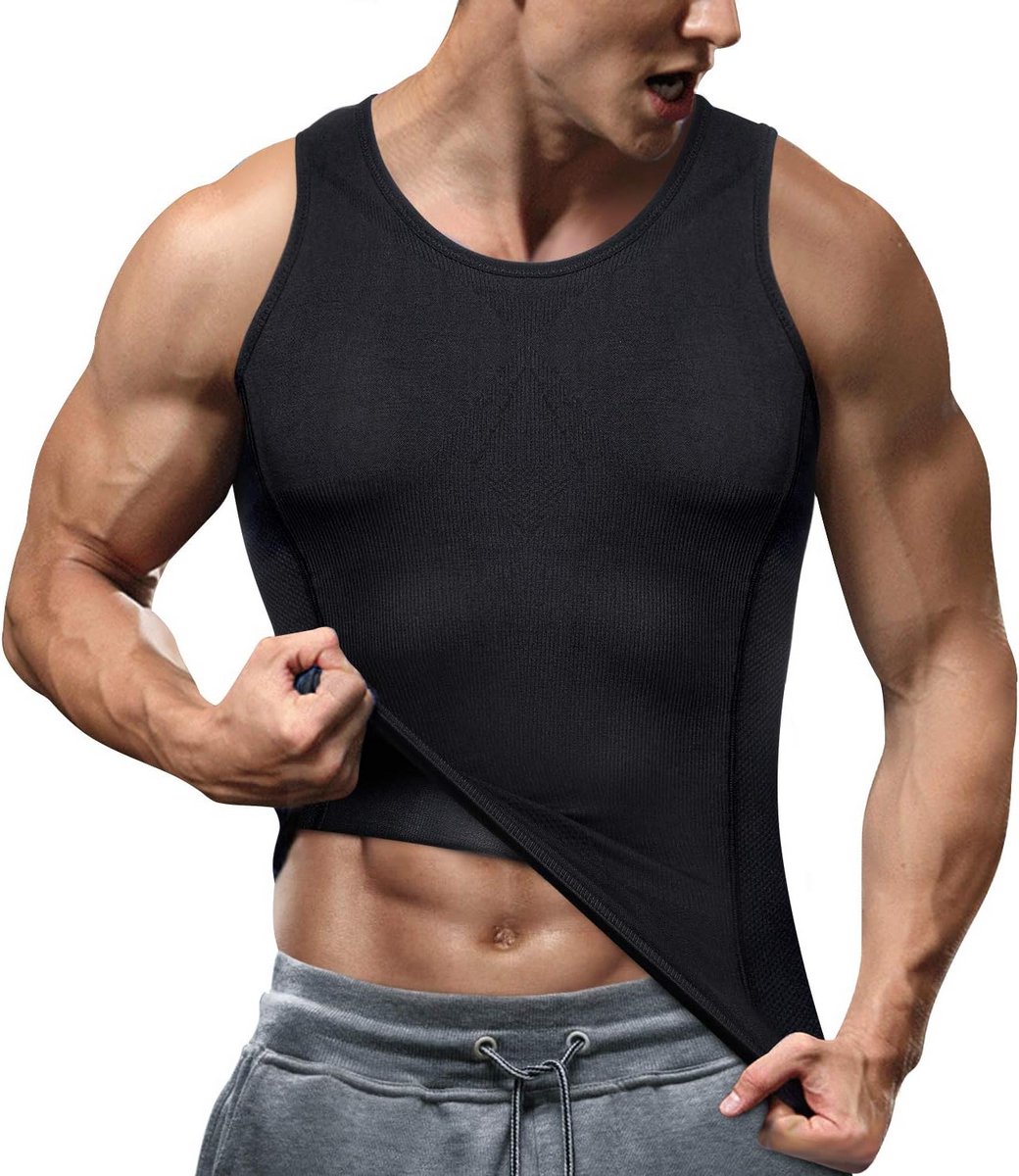 Compressie Tanktop Heren voor Platte Buik en Slankere Taille
