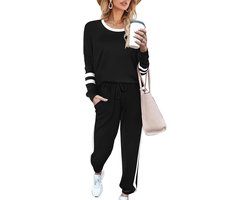 MUMZUGI Trainingspak voor dames, joggingpak, set met lange mouwen, vrijetijdskleding, sportswear, casual, activewear
