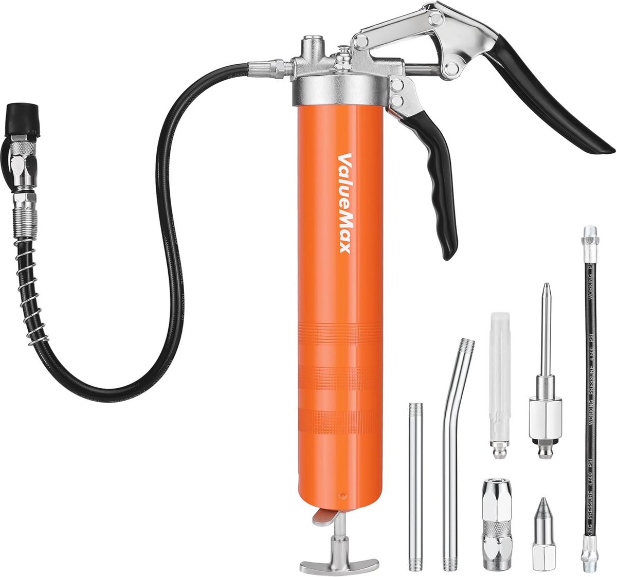 Handvetspuit met Flexibele Slang - 6000PSI - 400ML Capaciteit - Heavy Duty