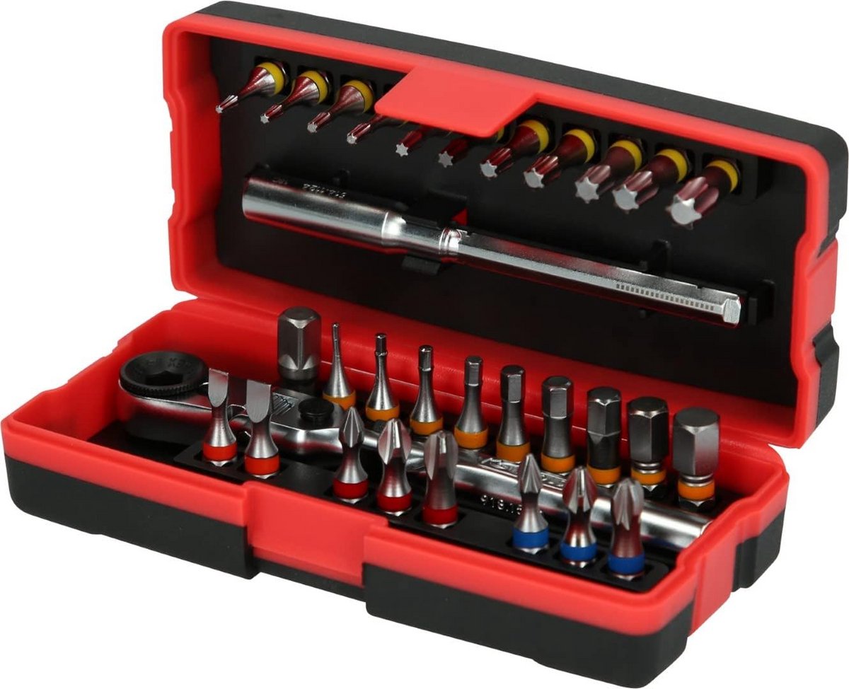 1/4 Inch Bitset met 31 Onderdelen - Complete Set voor Professionals