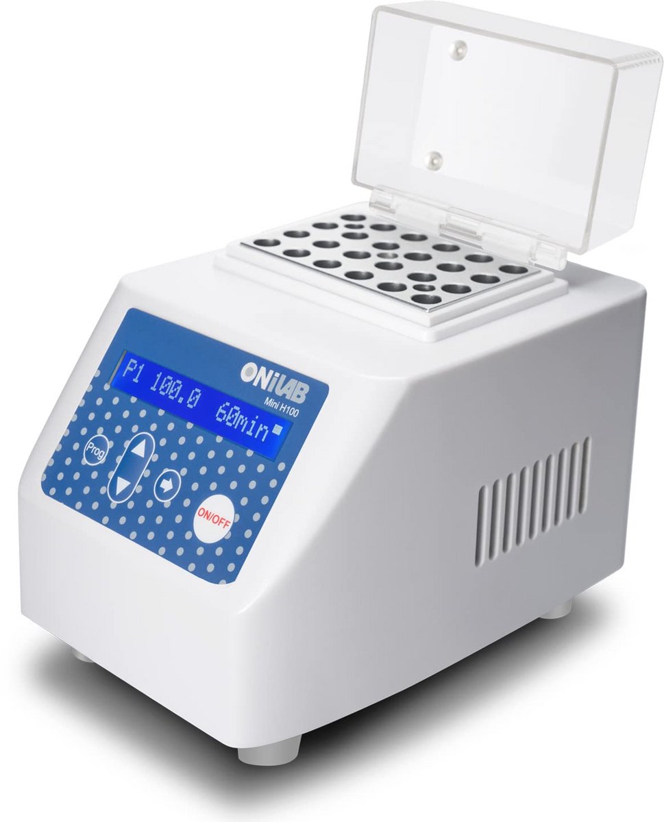 Mini Dry Bath Incubator 15x1 5ml Aluminium Blok met LCD Display en Timer