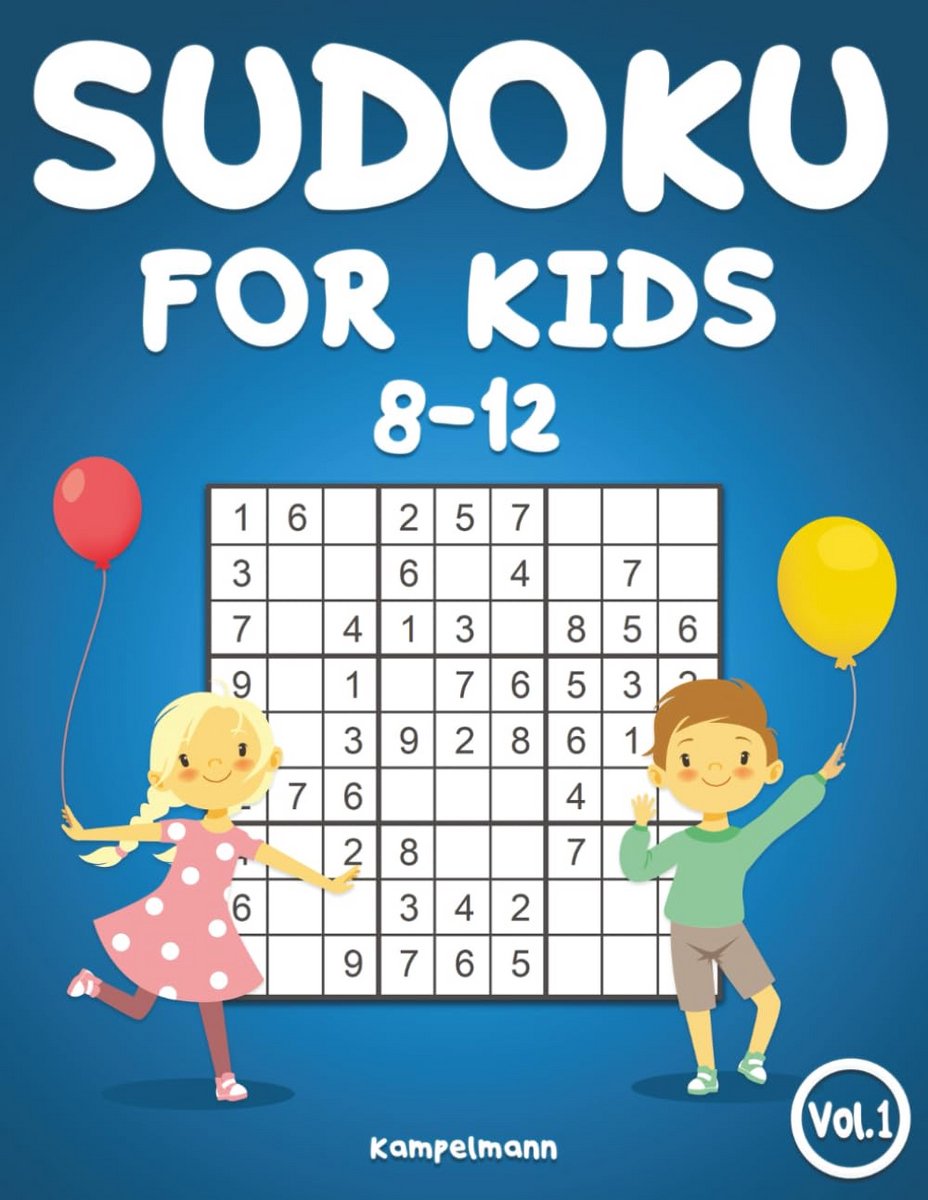 200 Sudoku Puzzels voor Kinderen 8-12 Jaar - Grotere Lettergrootte Inclusief Oplossingen