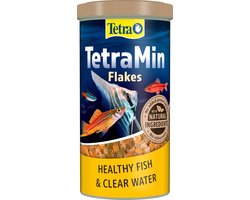 Vlokken Voer voor Tropische Aquariumvissen - Compleet Basisvoer (1 Liter)