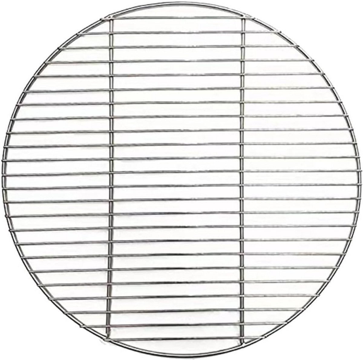 Rond roestvrij stalen grillrooster 38 cm voor BBQ, camping en picknick