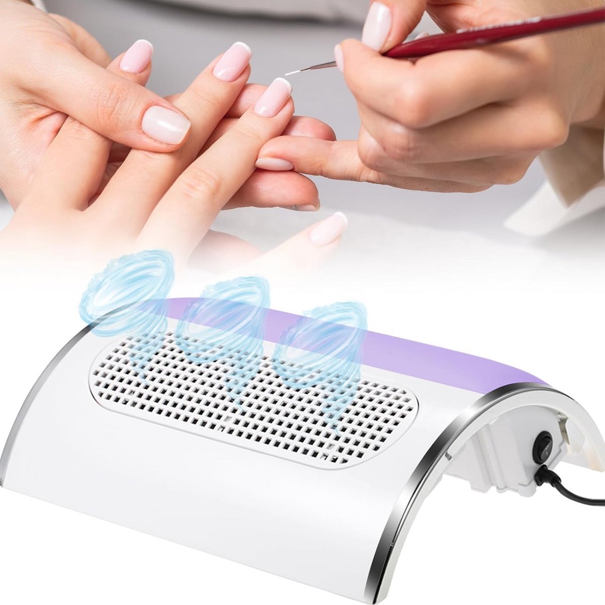 Verstelbare Nagelstofafscheider met Vacuümmachine voor Manicure