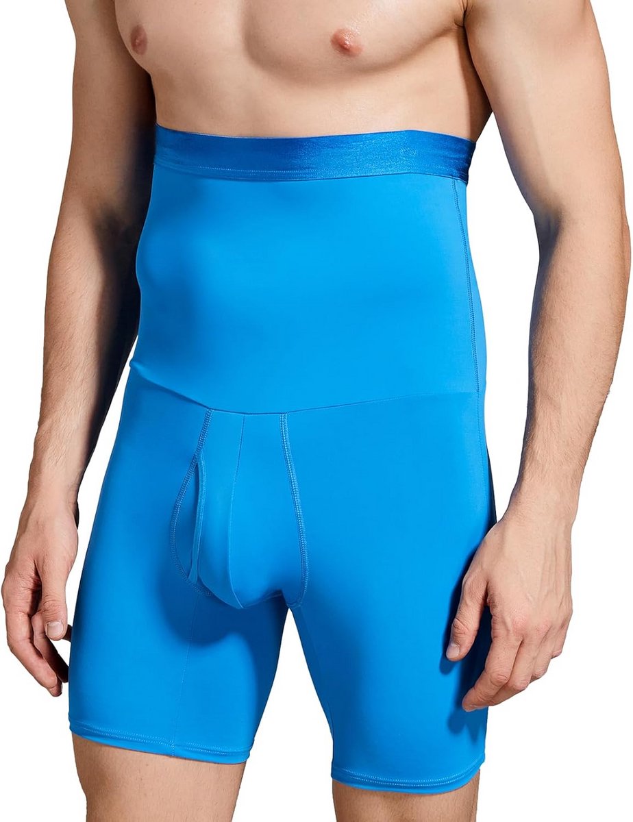 Mannen Shapewear Shorts met Hoge Taille voor Buikcontrole en Slanker Figuur