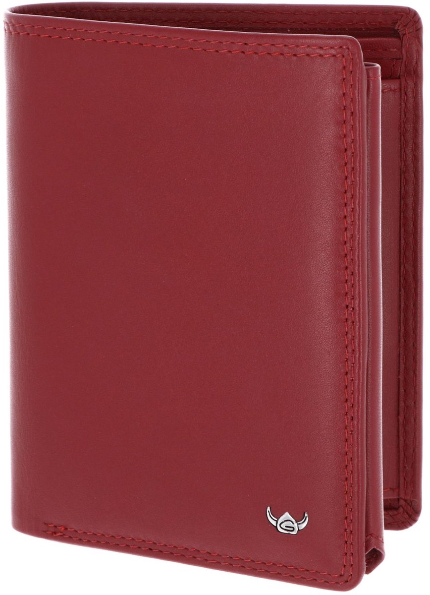 Golden Head Leren portemonnee Polo RFID Protect Kombischeintasche mit Riegel 1458 Rot donkerrood