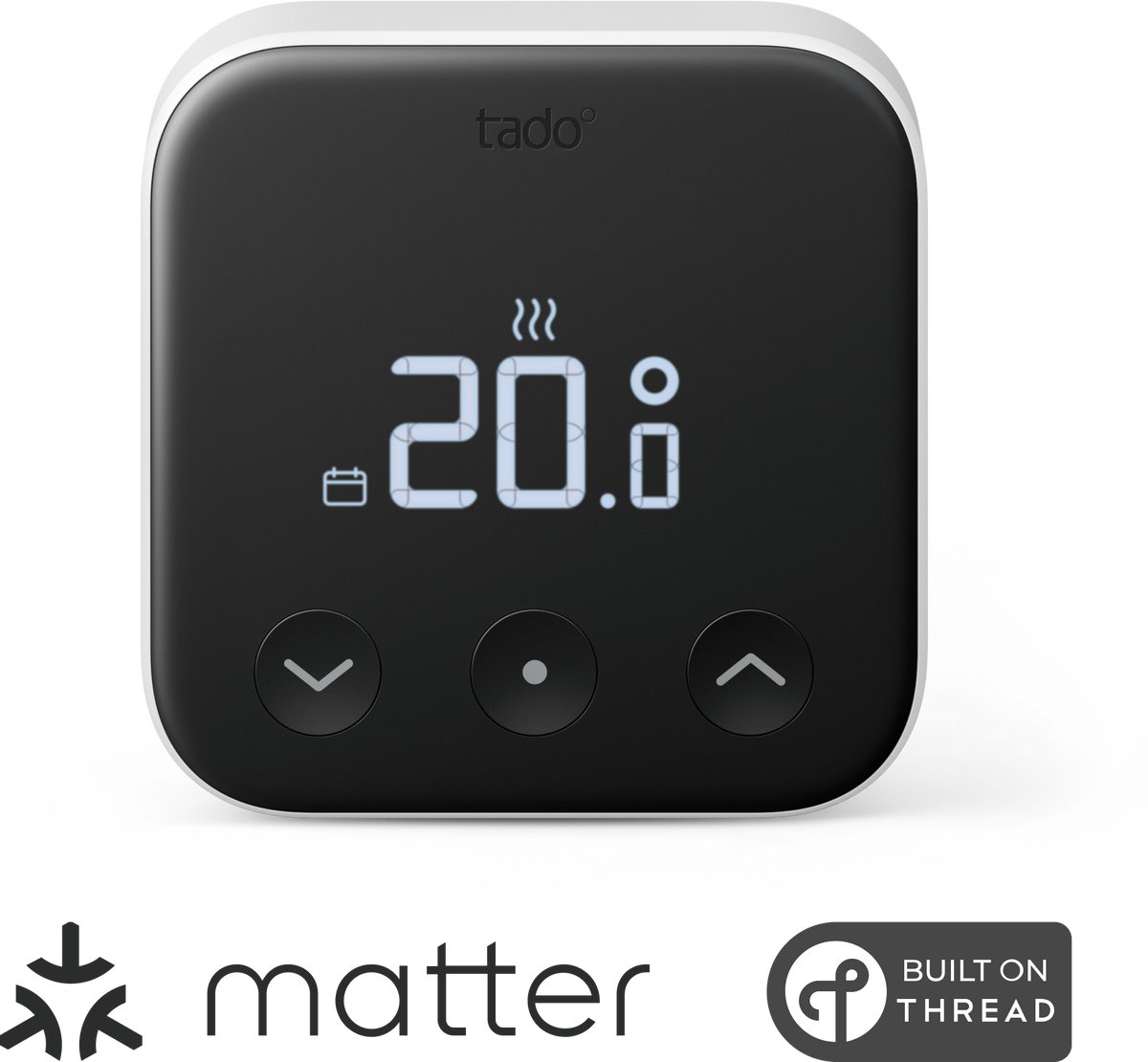 tado° Slimme Thermostaat X - Smart Thermostaat - werkt met Google Home, Alexa & Apple Homekit - Bedrade variant - Zwart/Wit thumbnail 4