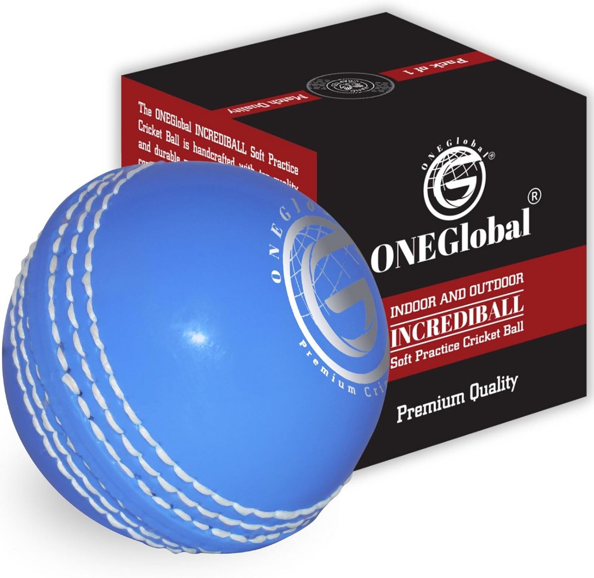Zachte en veilige Incrediball Cricketbal voor binnen en buiten - Ideaal voor trainings- en gezelschapsspellen