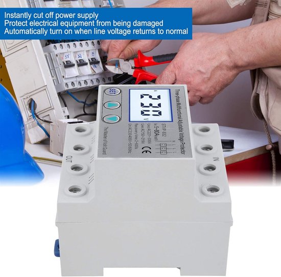 Protecteur De Tension Triphasé, AC380V, Relais De Surveillance De Défaillance Et De Séquence De Phases, Dispositif De Protection Contre les Surtensions Pour Moteurs, Ascenseurs, Systèmes électriques