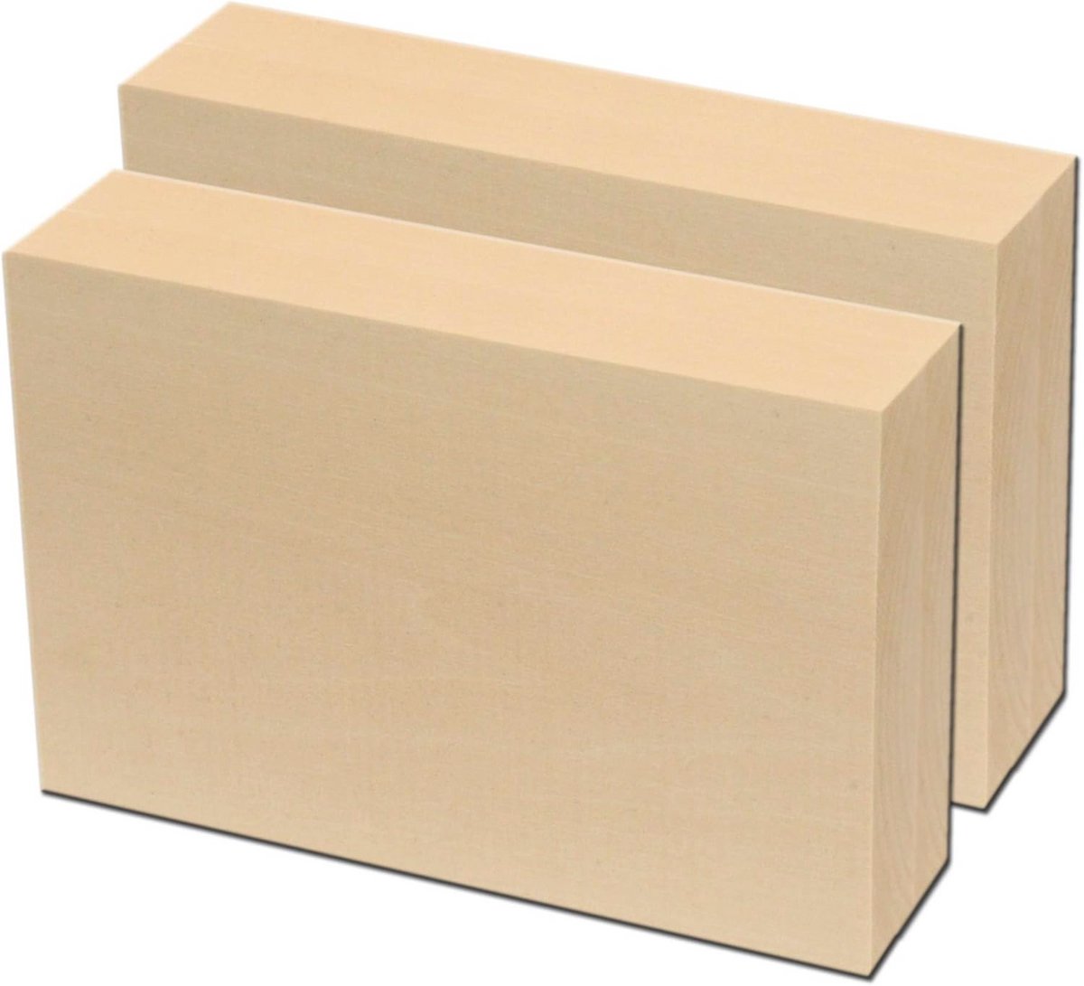 Houten Werkblokken Set van 2 - Voor Creatief Snijden