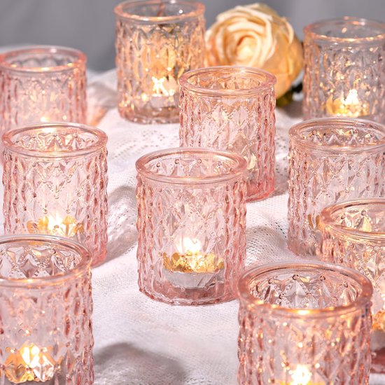 Collection Candle Holder Glass Multi 10x10x13cm Multi Kandelaars & Windlichten | Gratis